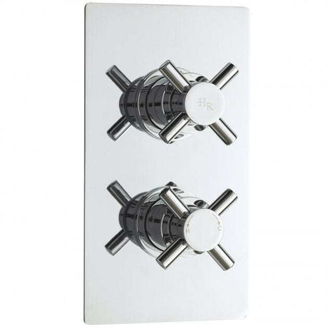 Hudson Reed Kristal Dual Handle Crosshead Concealed Shower Valve with