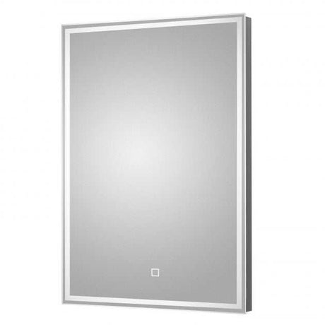Hudson Reed LED Touch Sensor Bathroom Mirror with 26W Bulb 700mm High x 500mm Wide - Chrome - LQ502