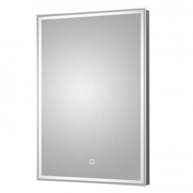 Hudson Reed LED Touch Sensor Bathroom Mirror with 26W Bulb 700mm High x 500mm Wide - Chrome - LQ502 - TAP 'N' SHOWER