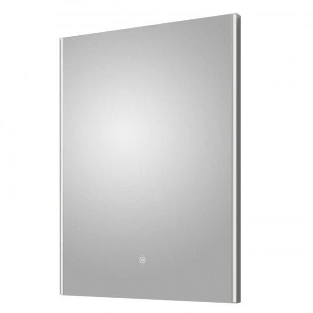 Hudson Reed LED Touch Sensor Bathroom Mirror with 21W Bulb 700mm High x 500mm Wide - Chrome - LQ503