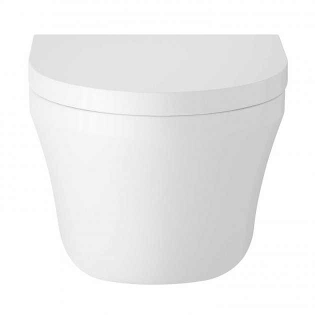 Hudson Reed Luna Modern Wall Hung Pan Soft Close Seat 530mm Projection