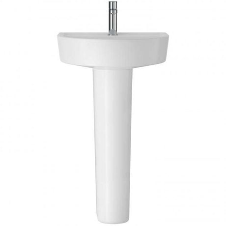Hudson Reed Marlow 1 Tap Hole  Modern Basin and Full Pedestal 520mm Wi