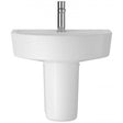 Hudson Reed Marlow 1 Tap Hole  Comfort Basin and Semi Pedestal 520mm W