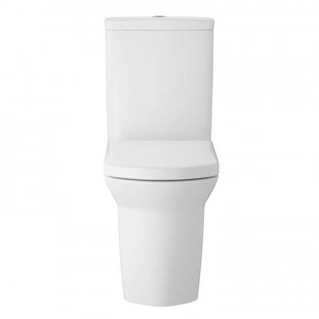 Hudson Reed Maya Soft Close Seat Flush to Wall Pan with Cistern - Whit
