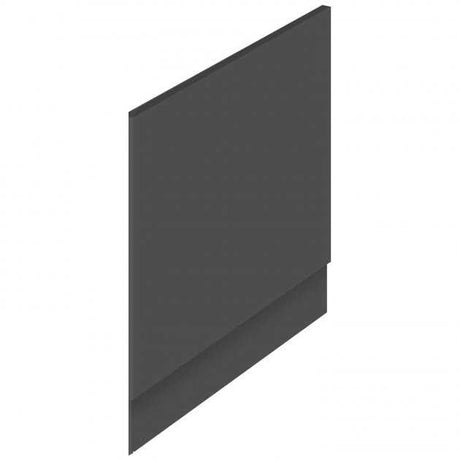 Hudson Reed MDF Straight Plinth and End Bath Panel 560mm High x 750mm Wide - Gloss Grey - OFF971