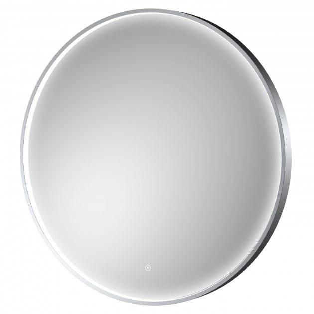 Hudson Reed Mensa Framed LED Mirror with Touch Sensor 800mm Diameter - Chrome - LQ753 - TAP 'N' SHOWER