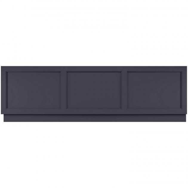 Hudson Reed Old London traditional bath front panel in Twilight Blue with classic paneled design, measuring 560mm high by 1795mm wide.