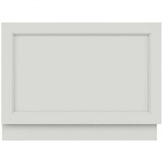 Hudson Reed Old London traditional bath end panel in timeless sand, 560mm high x 780mm wide, durable and elegant bathroom accessory