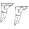 Hudson Reed Traditional Ornate High/Low Level Cistern Brackets Pair -Chrome - FA322