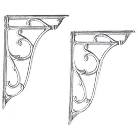Hudson Reed Traditional Ornate High/Low Level Cistern Brackets Pair -Chrome - FA322
