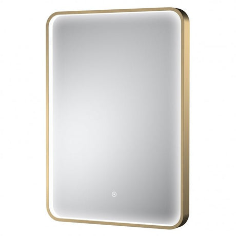 Hudson Reed Pictor Framed Bathroom Mirror with Touch Sensor - Brushed Brass - LQ732 - TAP 'N' SHOWER