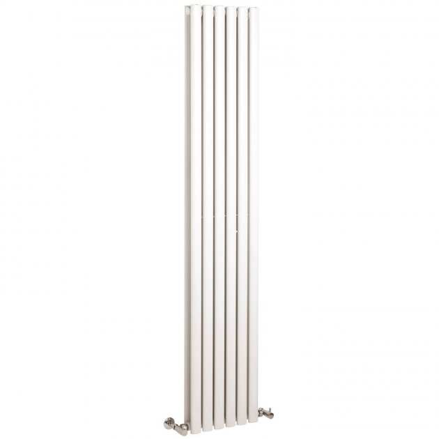 Hudson Reed Revive Modern Double Designer Vertical Radiator 1800mm High x 354mm Wide - White - HL326