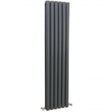 Hudson Reed Revive Modern Double Designer Vertical Radiator 1500mm High x 354mm Wide - Anthracite - HLA76