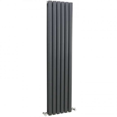 Hudson Reed Revive Modern Double Designer Vertical Radiator 1500mm High x 354mm Wide - Anthracite - HLA76