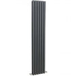 Hudson Reed Revive Modern Double Designer Vertical Radiator 1800mm High x 354mm Wide - Anthracite - HLA77