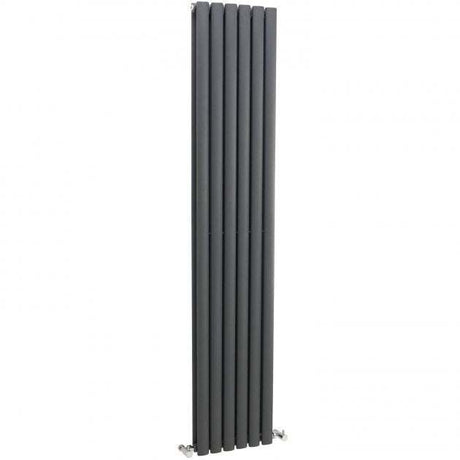 Hudson Reed Revive Modern Double Designer Vertical Radiator 1800mm High x 354mm Wide - Anthracite - HLA77