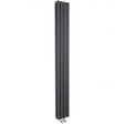 Hudson Reed Revive Modern Double Designer Vertical Radiator 1800mm High x 237mm Wide - Anthracite - HRE009