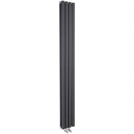 Hudson Reed Revive Modern Double Designer Vertical Radiator 1800mm High x 237mm Wide - Anthracite - HRE009