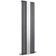 Hudson Reed Revive Central Heating Single Designer Vertical Radiator Mirror 1800mm High x 499mm Wide - Anthracite - HLA78