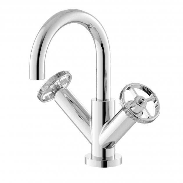 Hudson Reed Revolution Modern Mono Basin Mixer Tap with Waste - Chrome - TIW315