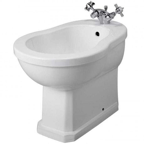 Hudson Reed Richmond 1 Tap Hole Back to Wall Bidet - White - NCS830