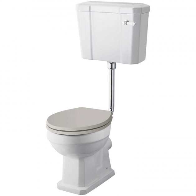 Hudson Reed Richmond Excluding Seat Comfort Low Level Close Coupled Toilet with Cistern - White -  CCR034