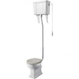 Hudson Reed Excluding Seat Richmond Comfort High Level Toilet with Cistern - White - CCR035