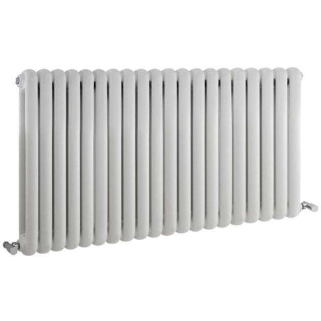 Hudson Reed Salvia Modern Double Designer Horizontal Radiator 635mm High x 1210mm Wide - White - HSA003