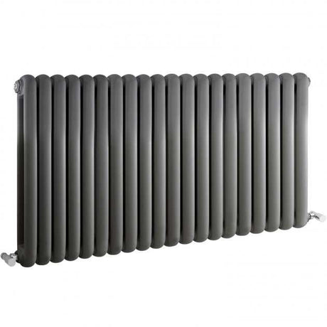 Hudson Reed Salvia Modern Double Designer Horizontal Radiator 635mm High x 1210mm Wide - Anthracite - HSA007