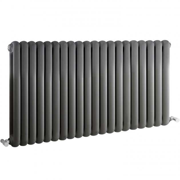 Hudson Reed Salvia Modern Double Designer Horizontal Radiator 635mm High x 1210mm Wide - Anthracite - HSA007 - TAP 'N' SHOWER