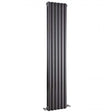 Hudson Reed Salvia Modern Double Designer Vertical Radiator 1500mm High x 377mm Wide - Anthracite - HSA006