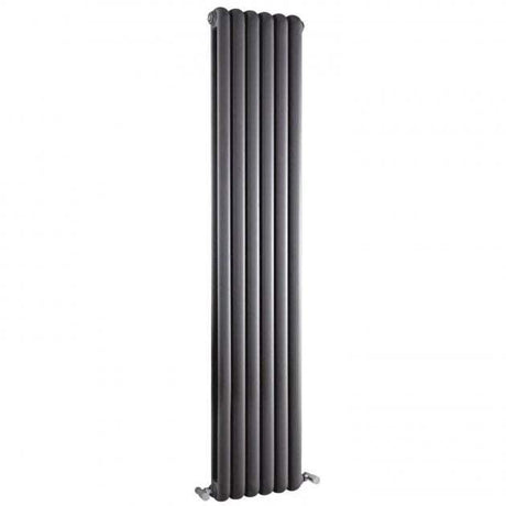 Hudson Reed Salvia Modern Double Designer Vertical Radiator 1500mm High x 377mm Wide - Anthracite - HSA006