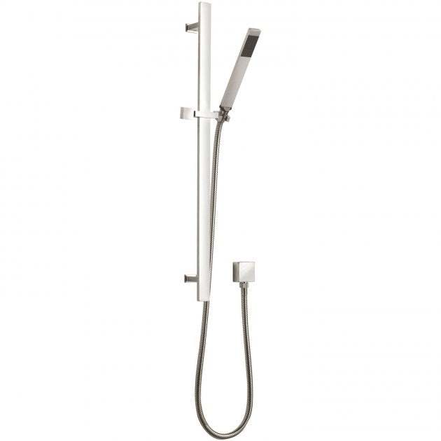 Hudson Reed Modern Pencil Handset Sheer Slider Shower Rail Kit - Chrom