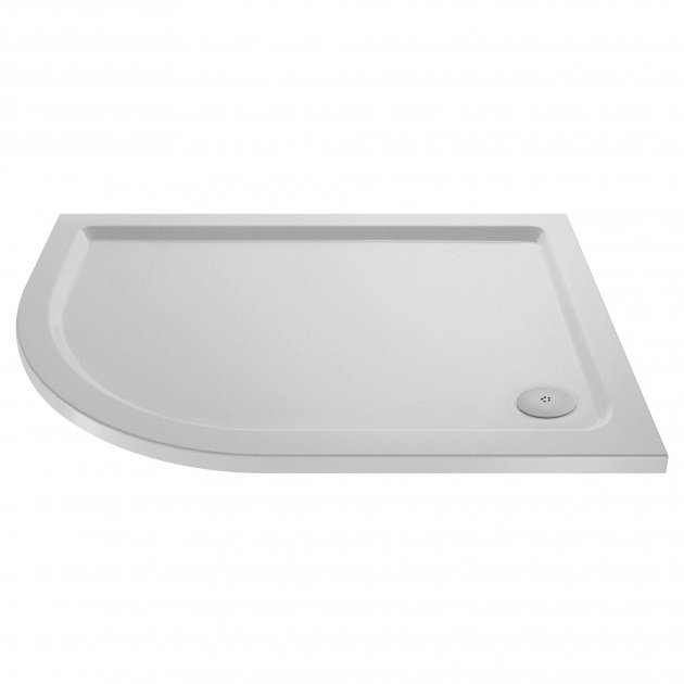 Hudson Reed Flat Top Offset Quadrant Left Handed Shower Tray 1200mm x 900mm - White - NSR114 - TAP 'N' SHOWER
