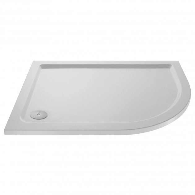Hudson Reed Offset Quadrant Right Handed Shower Tray 1000mm x 800mm - White - NSR109 - TAP 'N' SHOWER