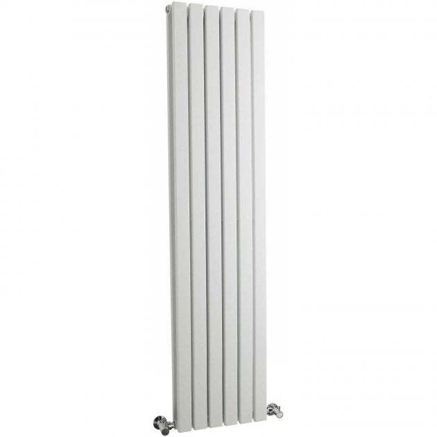 Hudson Reed Sloane Modern Double Designer Vertical Radiator 1500mm High x 354mm Wide - White - HLW43 - TAP 'N' SHOWER