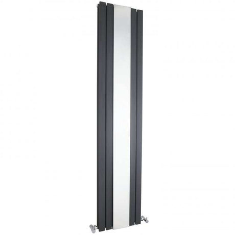 Hudson Reed Sloane Modern Double Designer Vertical Radiator Mirror 1800mm High x 381mm Wide - Anthracite - HLA84