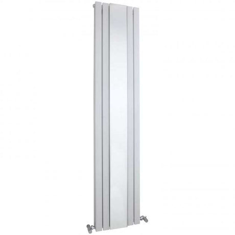Hudson Reed Sloane Modern Double Designer Vertical Radiator Mirror 1800mm High x 381mm Wide - White - HLW64