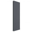 Hudson Reed Sloane Modern Double Designer Vertical Radiator 1800mm High x 528mm Wide - Anthracite - HLA47D