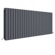 Hudson Reed Sloane Modern Double Designer Horizontal Radiator 600mm High x 1572mm Wide - Anthracite - HLA60D
