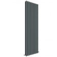Hudson Reed Revive Modern Double Designer Vertical Radiator 1800mm High x 528mm Wide - Anthracite - HLA81