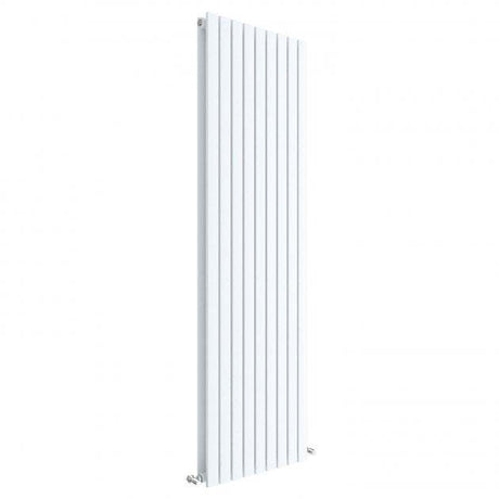 Hudson Reed Sloane Modern Double Designer Vertical Radiator 1800mm High x 528mm Wide - Satin White - HLW47D