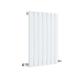 Hudson Reed Sloane Modern Single Designer Horizontal Radiator 600mm High x 412mm Wide - Satin White - HLW54