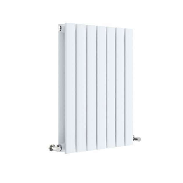 Hudson Reed Sloane Modern Double Designer Horizontal Radiator 600mm High x 412mm Wide - Satin White - HLW54D - TAP 'N' SHOWER