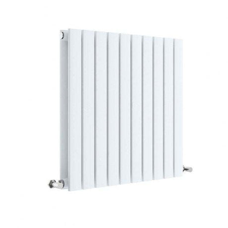 Hudson Reed Sloane Modern Double Designer Horizontal Radiator 600mm High x 586mm Wide - Satin White - HLW55D