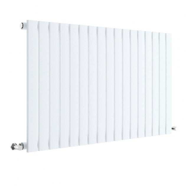 Hudson Reed Sloane Central Heating Single Designer Horizontal Radiator 600mm High x 992mm Wide - Satin White - HLW56