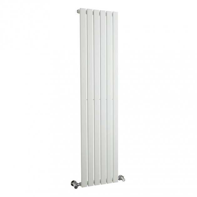 Hudson Reed Sloane Single Modern Designer Vertical Radiator 1500mm High x 354mm Wide - White - HLW41