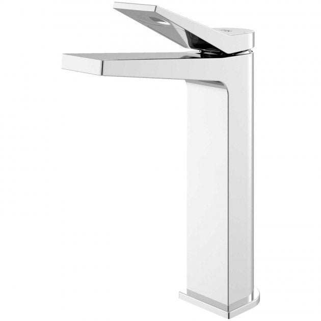Hudson Reed Soar Modern Tall Mono Basin Mixer Tap with Waste - Chrome - SOA370