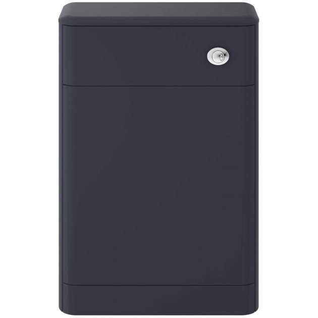 Hudson Reed Solar modern 550mm wide back to wall WC unit in indigo blue with compact design and sleek finish