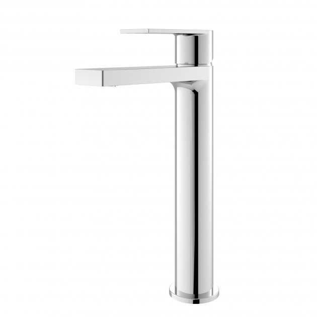 Hudson Reed Sottile Tall Mono Modern Basin Mixer Tap with Waste - Chrome - SOT370